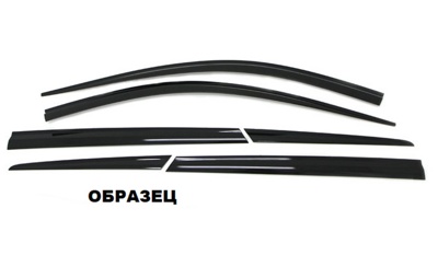 Ветровики клеящиеся Cobra tuning Renault Duster 2010-2021 (6 шт)