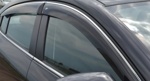 Ветровики клеящиеся Cobra tuning Audi A6 C6 2005-2011 SD с хромом- фото