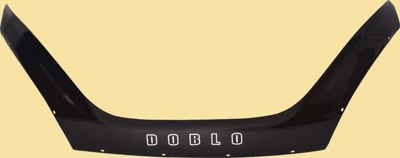 Дефлектор капота Vip tuning Fiat Doblo c 2015 длинный